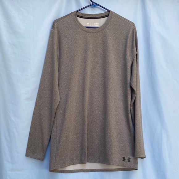 Under Armour Men's Heathered Gray Long Sleeve Tee - Picture 1 of 3
